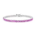 PULSEIRA BANHO OURO 18K RIVIERA PONTOS GRANDES