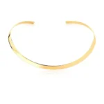 COLAR ARO BANHO OURO 18K ANATOMICOLISO PONTAS ARREDONDADAS